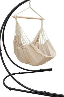 AMANKA XXL hangstoel met hangstoelframe - Beige
