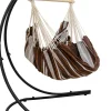 AMANKA XXL hangstoel met hangstoelframe - Dark Brown