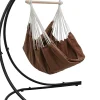 AMANKA XXL hangstoel met hangstoelframe - Brown