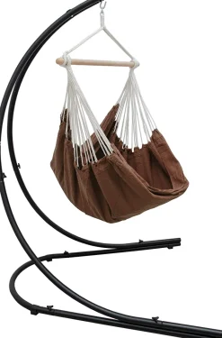 AMANKA XXL hangstoel met hangstoelframe - Brown