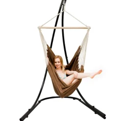 AMANKA XXL hangstoel met hangstoelframe - Brown