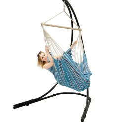 AMANKA XXL hangstoel met hangstoelframe - Blue