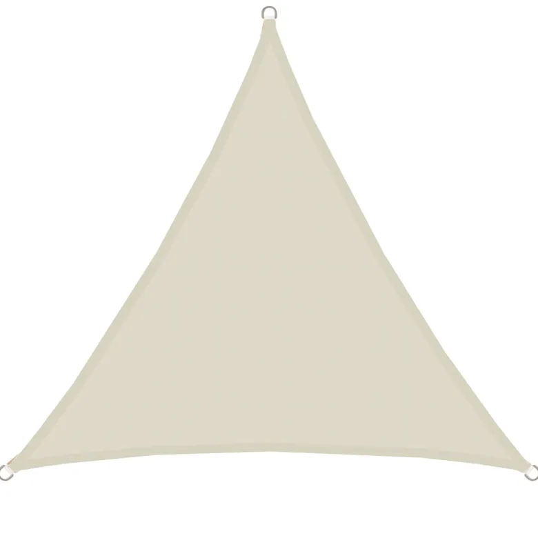 AMANKA 4 x 4 x 4 waterafstotende polyester schaduwdoek - Beige
