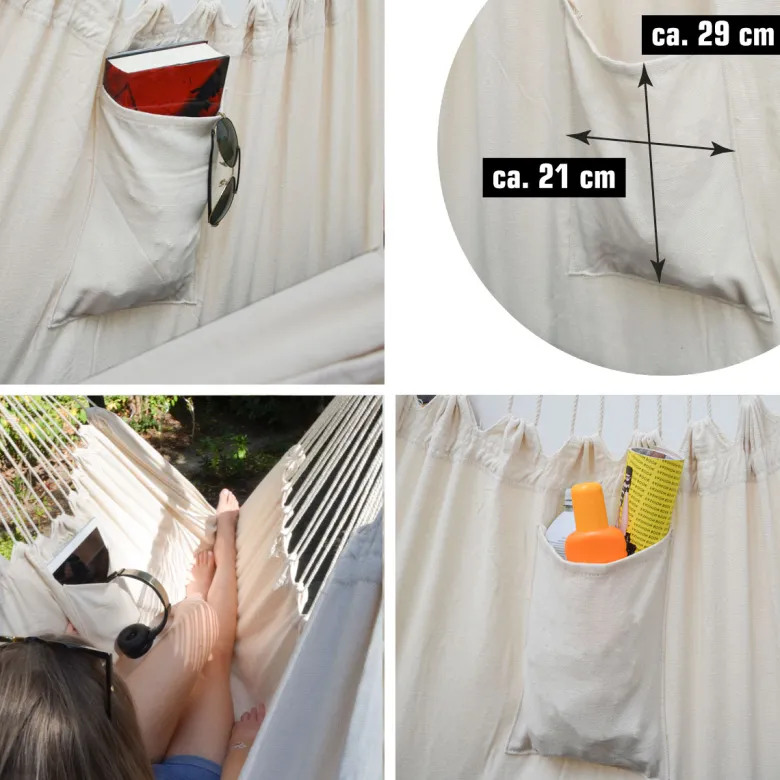AMANKA 220 x 120 XXL hangstoel - Beige