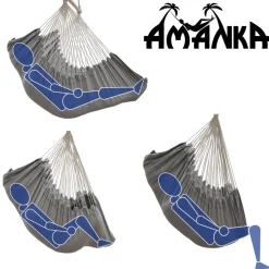 AMANKA 220 x 120 XXL hangstoel - Black