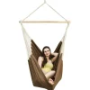 AMANKA 185 x 130 XXL hangstoel - Dark Brown