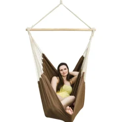 AMANKA 185 x 130 XXL hangstoel - Dark Brown