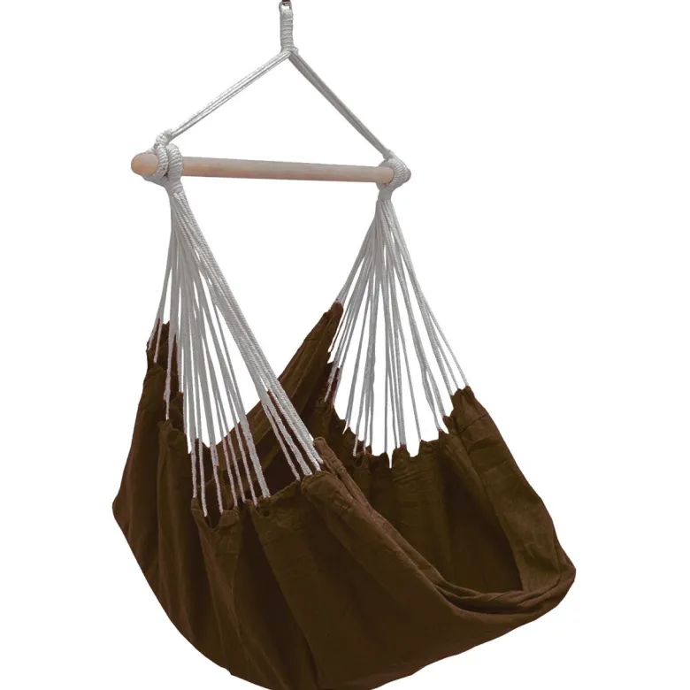 AMANKA 185 x 130 XXL hangstoel - Dark Brown