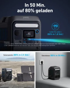 Anker SOLIX C300X powerstation met PS60X zonnepaneel