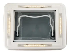 AOYI Skylight LED 40x40 cm dakluik - Smoke/White