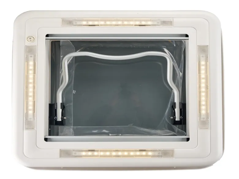 AOYI Skylight LED 40x40 cm dakluik - Smoke/White
