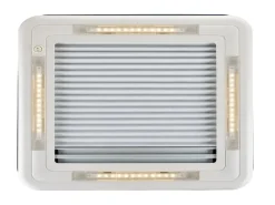 Aoyi Skylight LED 40x40 dakluik met permanente ventilatie - Smoke