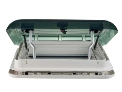 Aoyi Skylight LED 40x40 dakluik met permanente ventilatie - Smoke