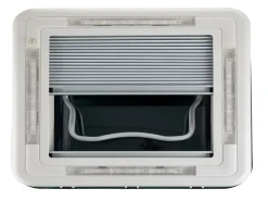 Aoyi Skylight LED 40x40 dakluik met permanente ventilatie - Smoke