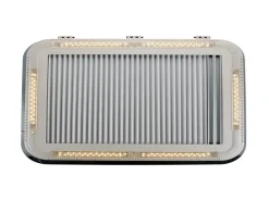 Aoyi Skylight LED 70x50 dakluik met permanente ventilatie - Smoke