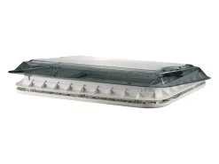 Aoyi Skylight LED 70x50 dakluik met permanente ventilatie - Smoke