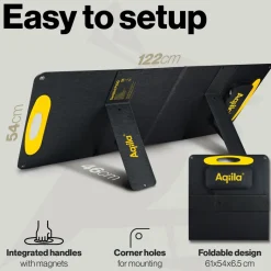Aqiila Sunbird 100 watt opvouwbaar zonnepaneel