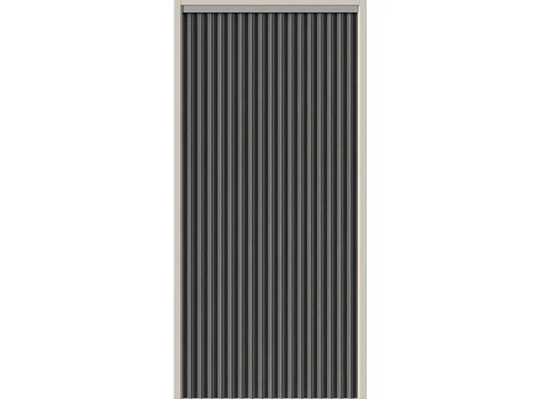 Arisol koordgordijn 190 x 60 - anthracite/grey