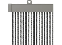 Arisol koordgordijn 190 x 60 - anthracite/grey