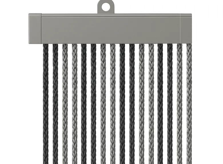 Arisol koordgordijn 190 x 60 - anthracite/grey