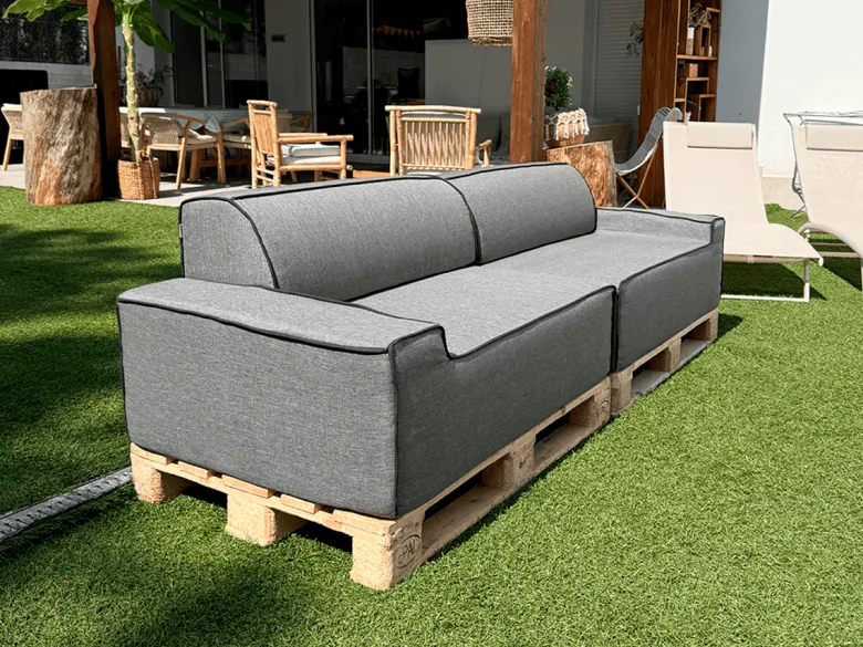 ARKO Dubbele Modulaire Bank - 240x80cm Grijs