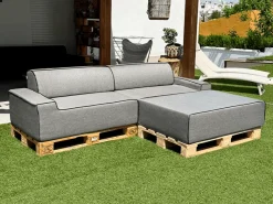 ARKO Modulaire Bank Dubbele Chaise Longue - 240x160cm Grijs