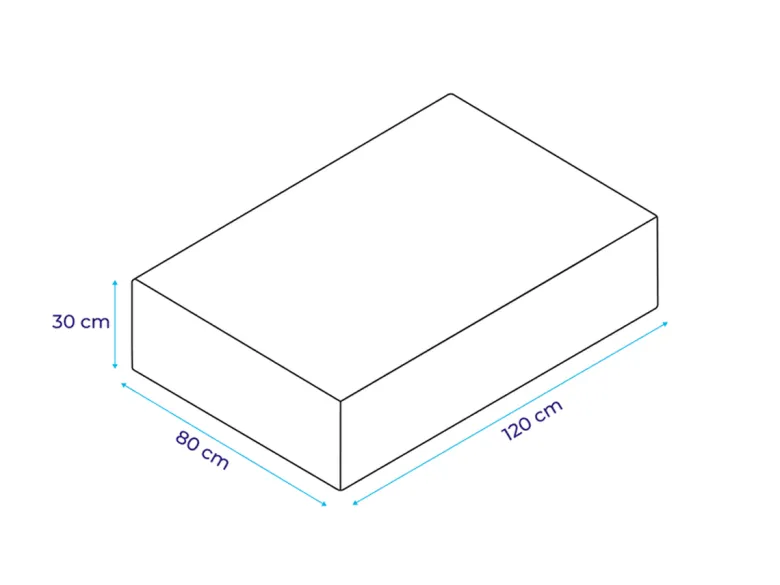 ARKO Modulaire Sofa Poef - 120x80cm Grijs