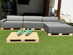 ARKO Triple Chaise Longue Modulaire Bank - 360x160cm Grijs