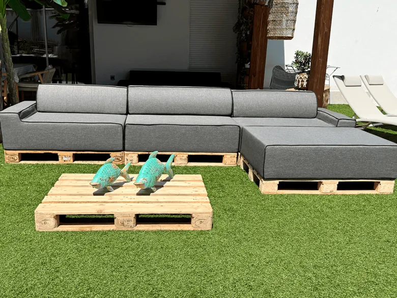 ARKO Triple Chaise Longue Modulaire Bank - 360x160cm Grijs