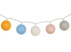 Arti Casa solar pastelkleuren bolletjes lichtslinger