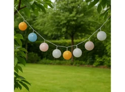 Arti Casa solar pastelkleuren bolletjes lichtslinger