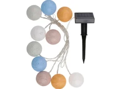 Arti Casa solar pastelkleuren bolletjes lichtslinger