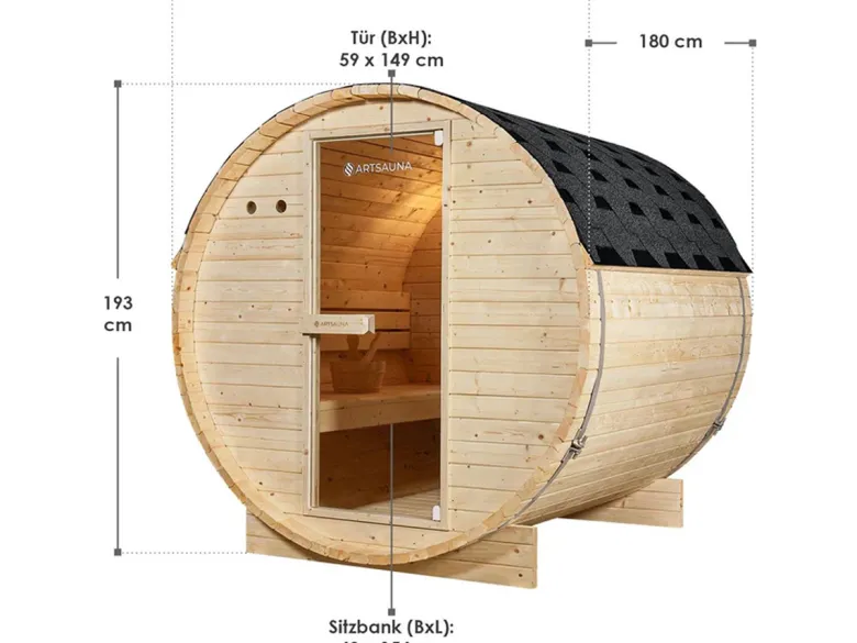 Artsauna Spitzbergen buitensauna - 6000 watt