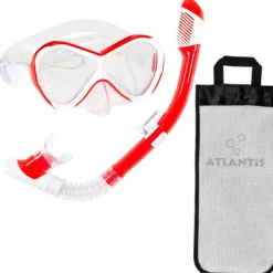 Atlantis Abaco Snorkelset - Red
