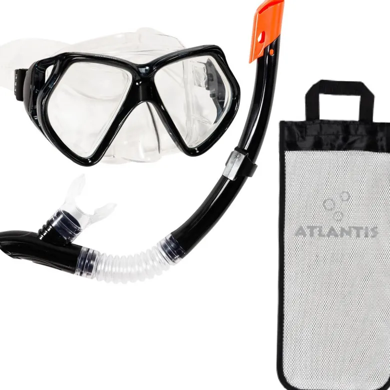 Atlantis Andros Snorkelset - Black