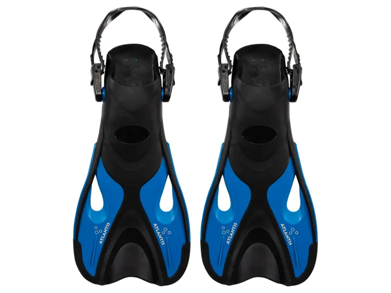 Atlantis Dolphin 42-45 Zwemvliezen - Black/Lightblue