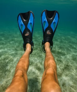 Atlantis Dolphin 36-41 Zwemvliezen - Black/White