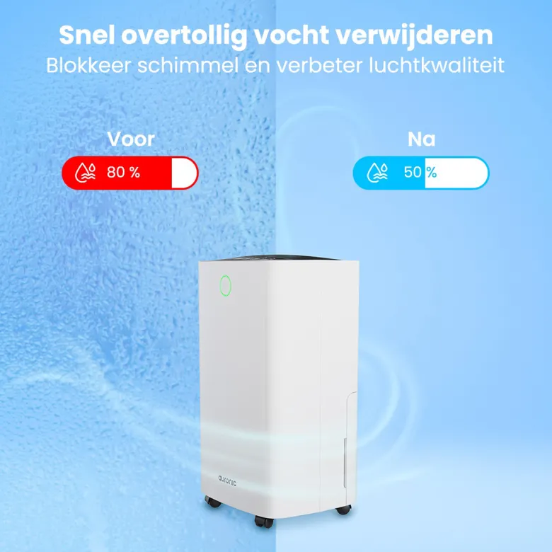 Auronic Compact Series 10 liter luchtontvochtiger - White