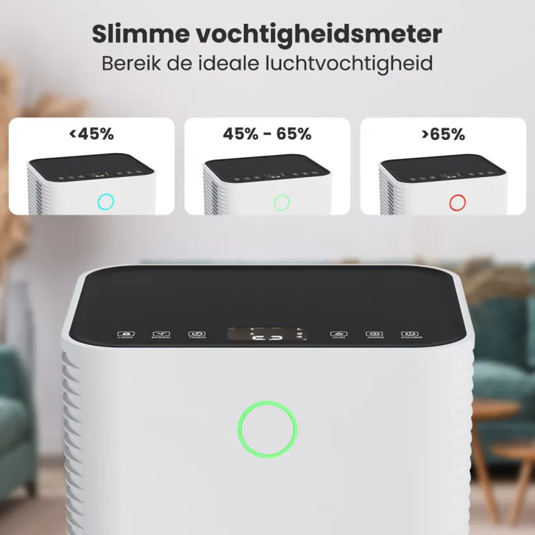 Auronic Compact Series 10 liter luchtontvochtiger - White