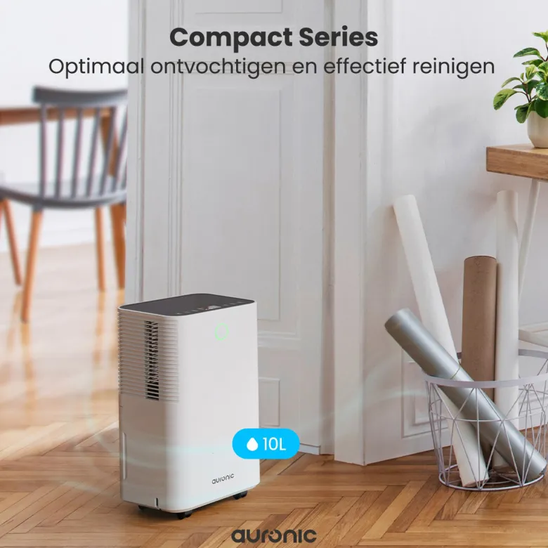 Auronic Compact Series 10 liter luchtontvochtiger - White