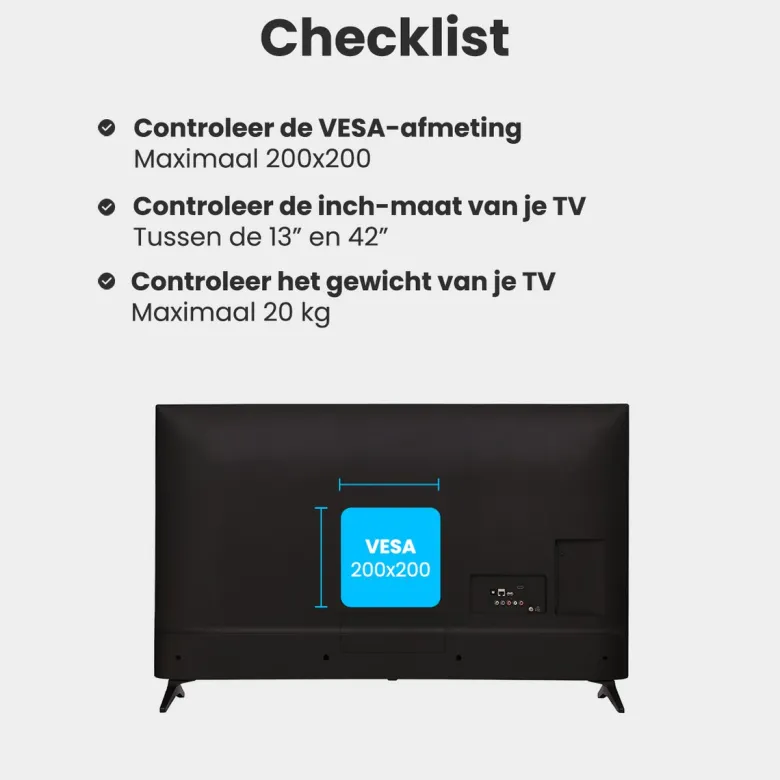 Auronic draaibaar en kantelbare TV Beugel - 13-42 inch