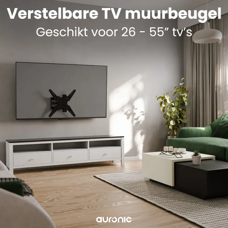 Auronic draaibaar en kantelbare TV Beugel - 26-55 inch
