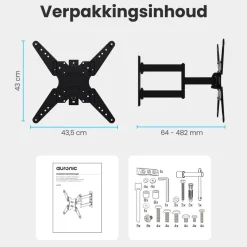 Auronic draaibaar en kantelbare TV Beugel - 26-55 inch