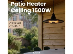 Auronic infrarood hangende terrasverwarmer - 1500 Watt