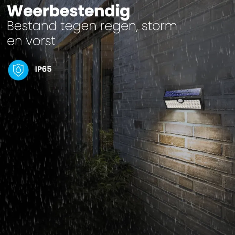 Auronic 78-LED Solar buitenlamp met bewegingssensor - Set van 2