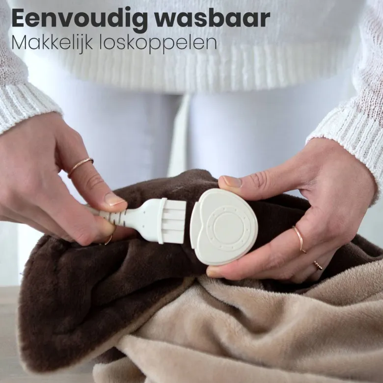 Auronic 1-persoons elektrische deken - Brown