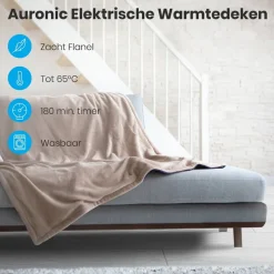 Auronic 1-persoons elektrische deken - Night Blue
