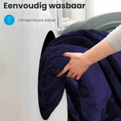 Auronic 1-Persoons elektrische deken - Blue