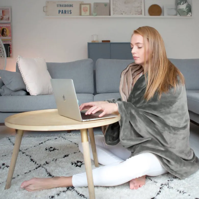 Auronic 2-Persoons elektrische deken - Grey