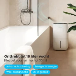 Auronic Pro Plus Series 16 liter luchtontvochtiger - White